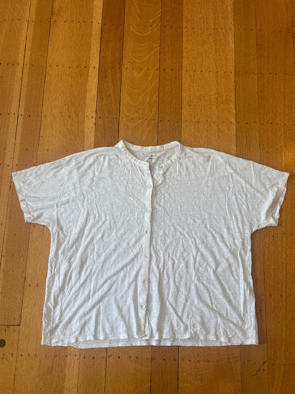 Eileen Fisher Linen Button Down Blouse